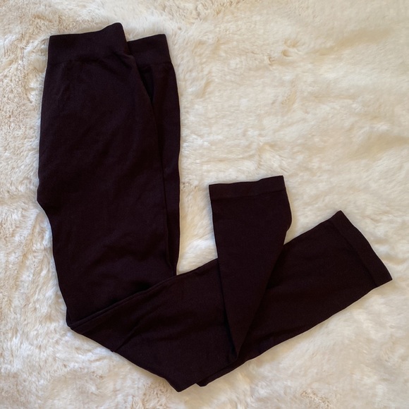 Active Plum Colored thicker Footless Tights or Lightweight Leggings S/M - Picture 9 of 9